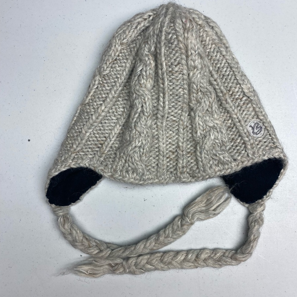 Bula OATMEAL Children Winter Beanie with Ties, O/S  ACC